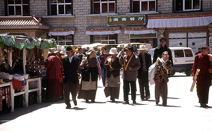 In den Strassen von Lhasa