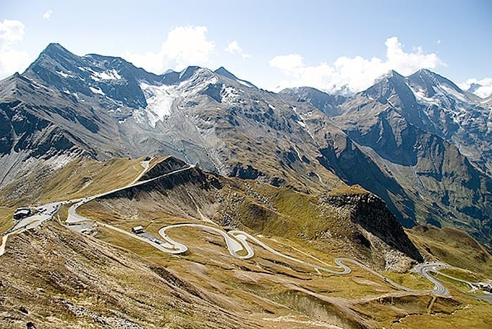 Blick Großglockner Hochalpenstrasse