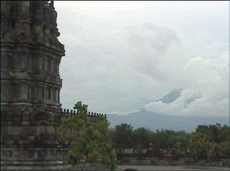 Merapi seen from Prambanan