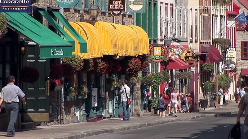 In the old town of Quebec