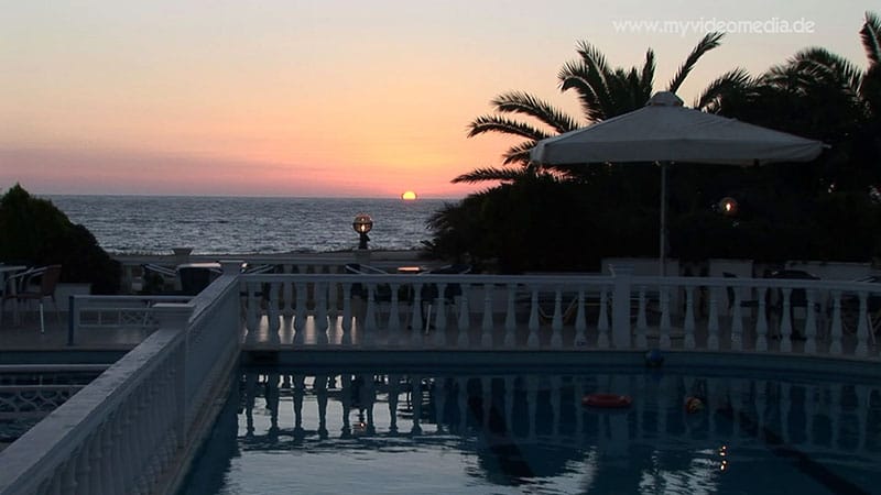 Katerina Hotel Sonnenuntergang