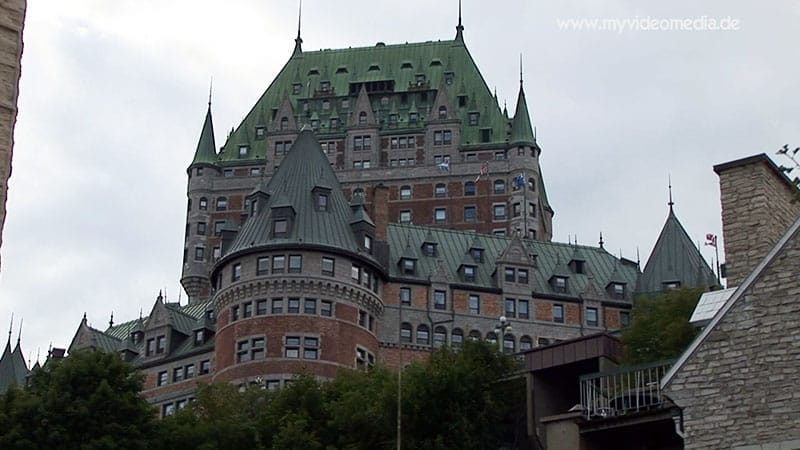 Chateau Frontenac seen from Place Royale