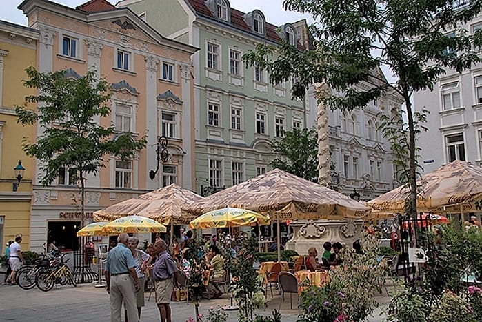 Herrenplatz St Poelten in Austria