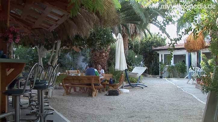 Innenhof Bungalows Ingrid