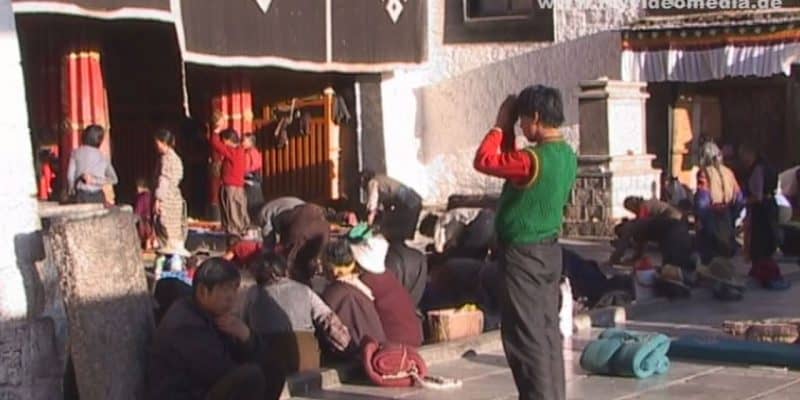 In den Strassen von Lhasa