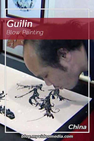 Blow Painting demonstration