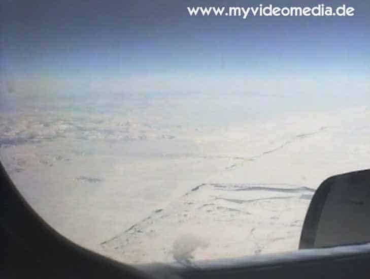 Flight from Munich to New York City over Labrador