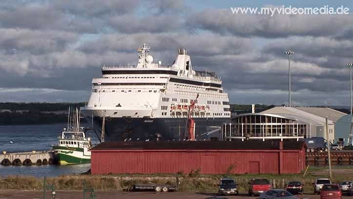 Cruise liner in the port of Sydney - Nova Scotia