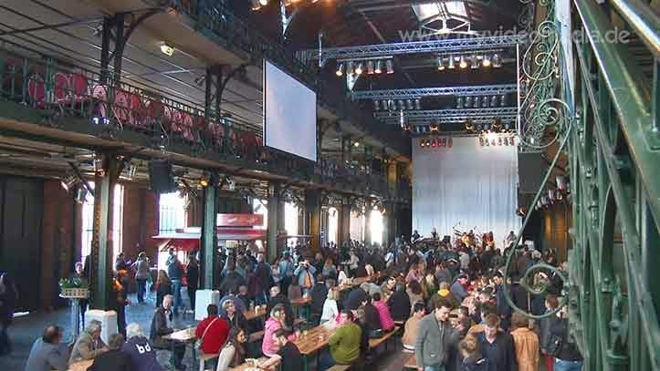 in the historic fish auction hall - Hamburg
