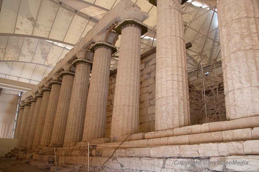Insde Temple of Apollo - Bassae