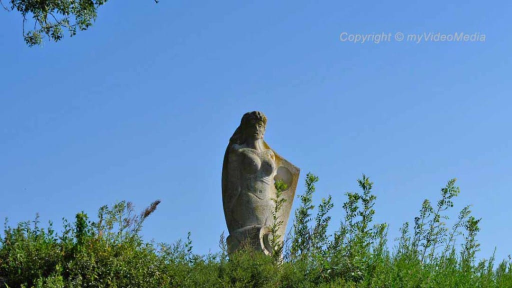 nymph on the banks of the Loire River