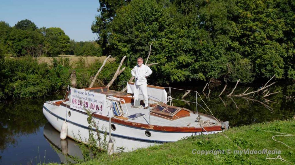 François Lelievre on his boat