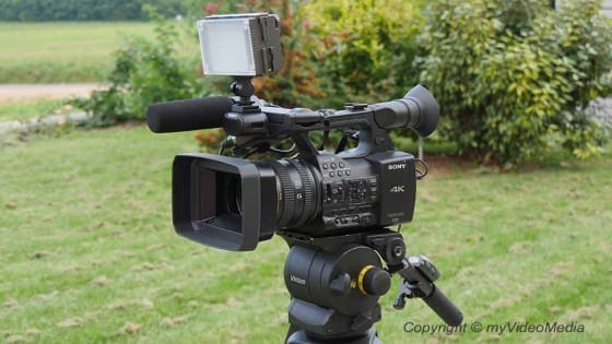 Camera with tripod