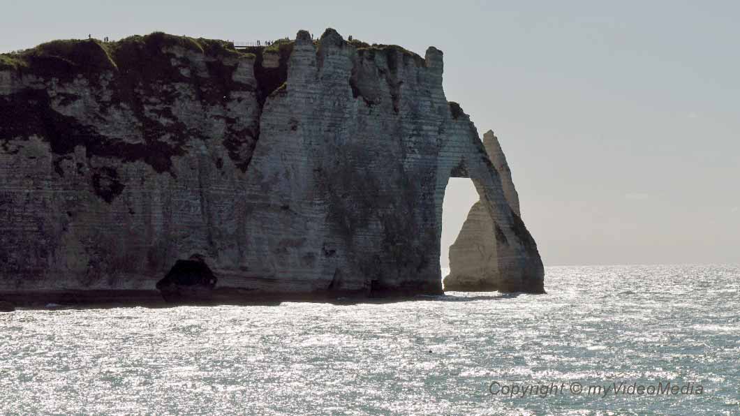 Etretat famous cliffs