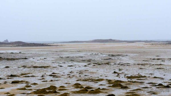 Ebbe an der Rosengranit-Küste