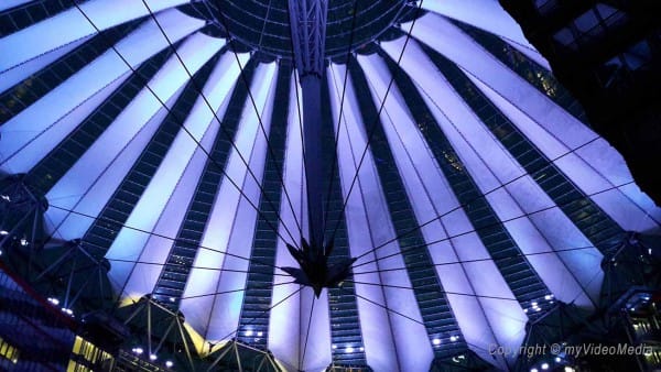 Sony Center Berlin night