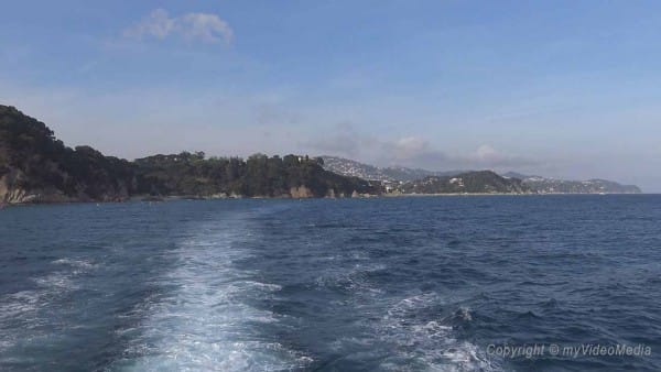 Auf dem Meer vor Lloret