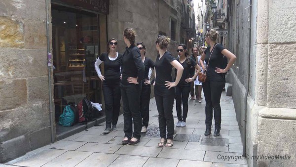 Fotographer with models 