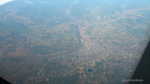 Flug über Laos