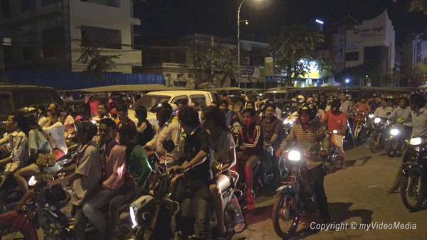 Traffic Jam in Phnom Penh