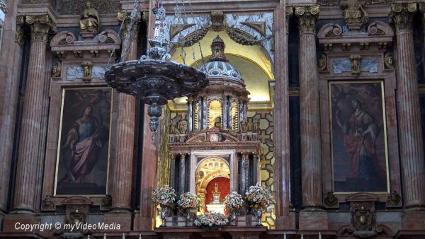 Inside the Mezquita in Cordoba