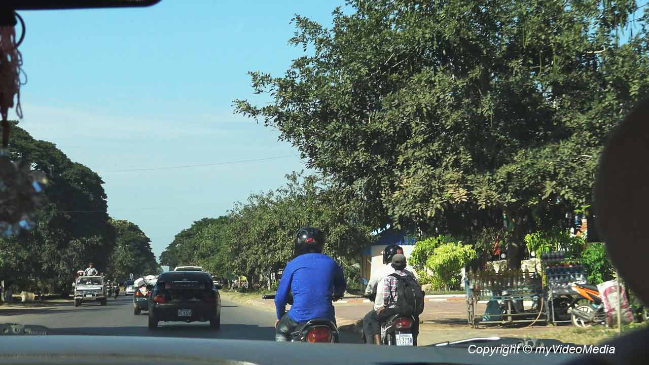 Fahrt zim Grenzübergang Poipet