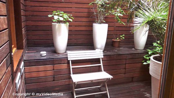 Hotel De Martin Raucherecke