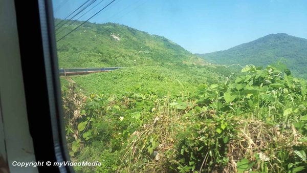 Ocean Cloud Pass by train