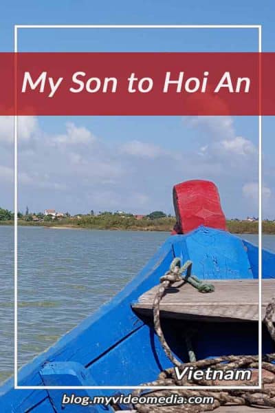 By boat from My Son to Hoi An