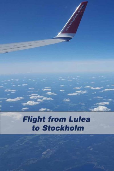 Flight from Lulea to Stockholm