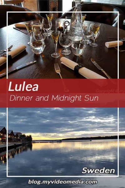 Lulea-Dinner and midnightsun