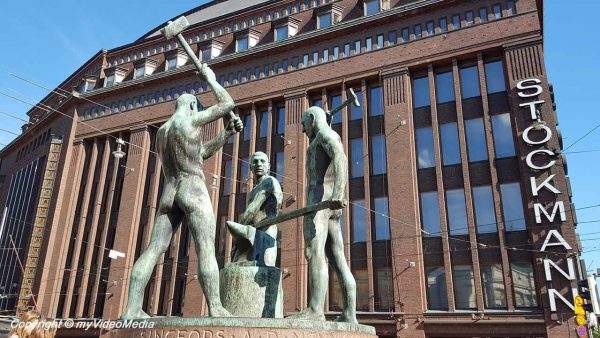 monument of the three blacksmiths Helsinki