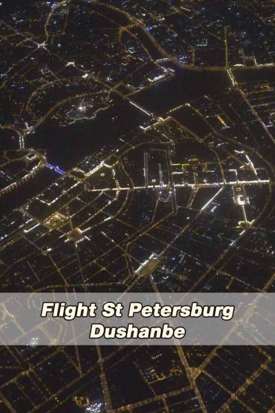 Flight Saint Petersburg to Dushanbe