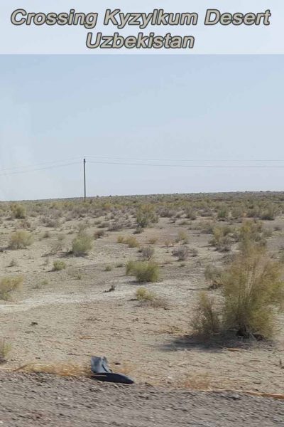 Passing through the Kyzylkum Desert