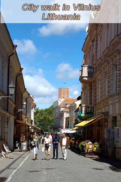 City walk in Vilnius 