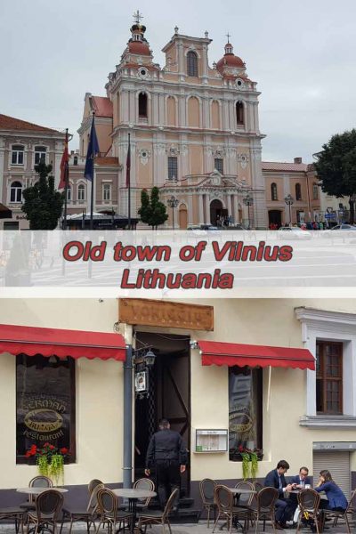 In the old town of Vilnius 