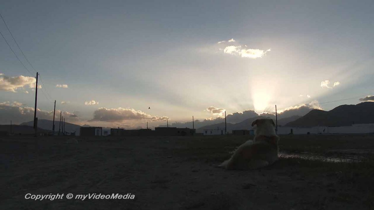 Sonnenuntergang Alichur Tadschikistan