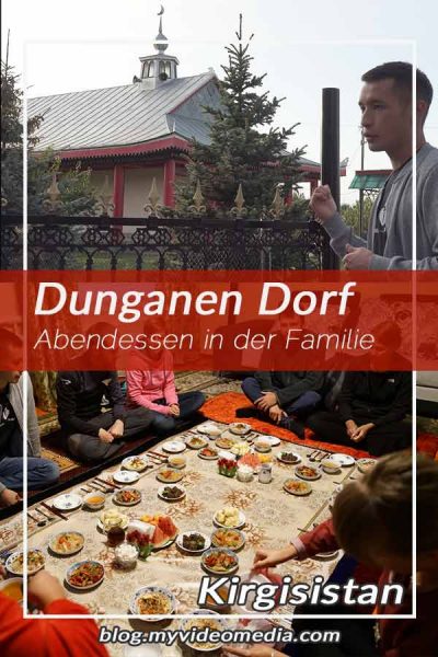 Dunganen Dorf und Familien Dinner in Yrdyk