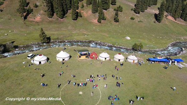 Jyrgalan aus der Vogelperspektive