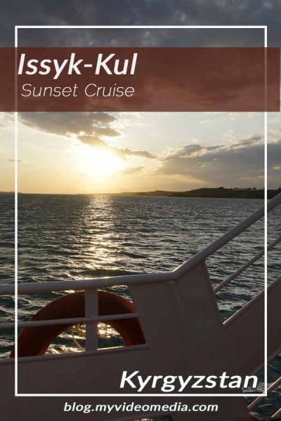 Sunset cruise on the Issyk-Kul