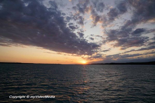 Sunset cruise on the Issyk-Kul
