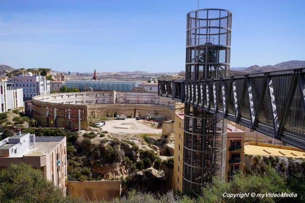 Elevator and former bullring Cartagena