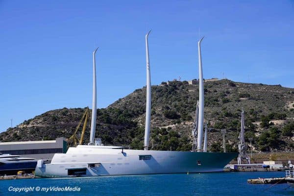 Sailing Yacht A in Cartagena