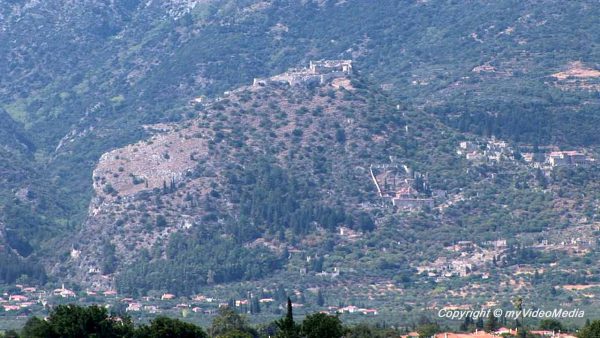 Blick von Sparta nach Mystras