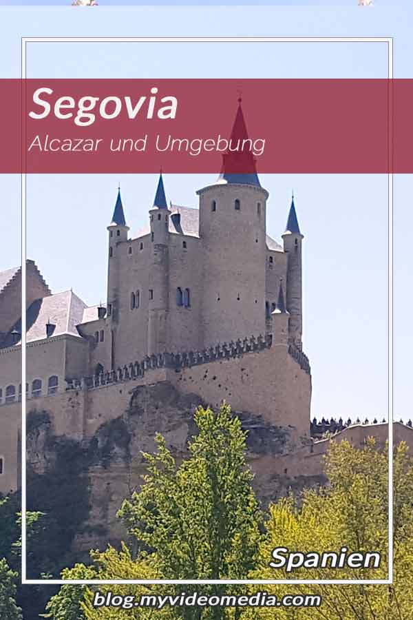 Alcazar und die Umgebung von Segovis