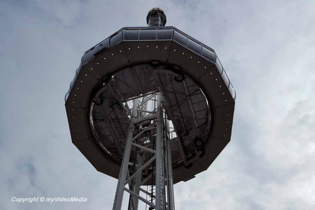 Cabin of City Skyliner in the air