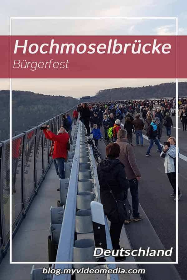 Pin Bürgerfest auf der Hochmoselbrücke