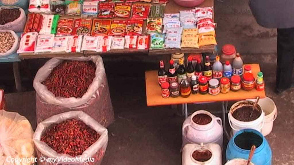 Chilies markt Zigong