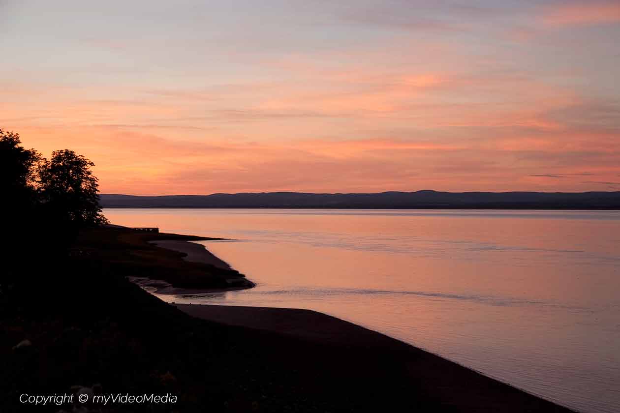 Sunset at the Bay of Fundy