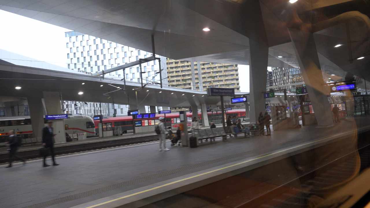 Ankunft Wien Hauptbahnhof